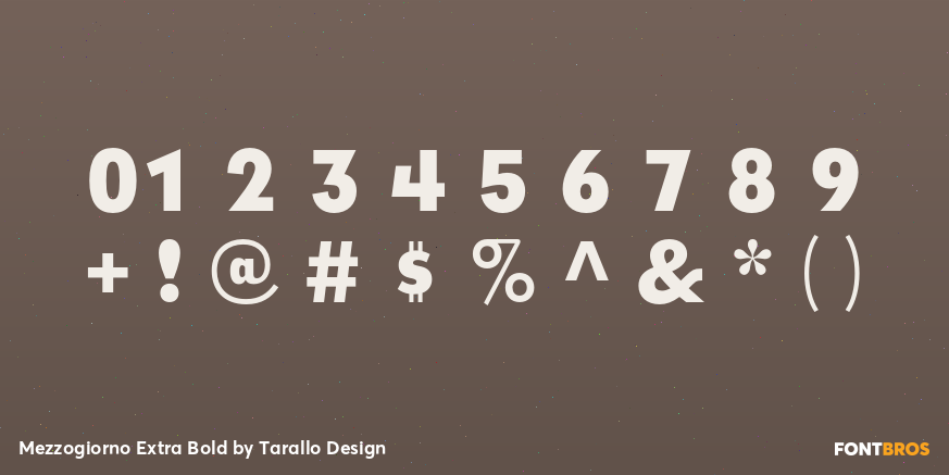 Mezzogiorno Extra Bold Font Poster #4