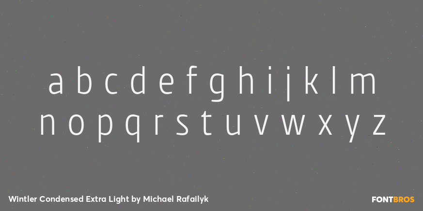 Wintler Condensed Extra Light Font Poster #1
