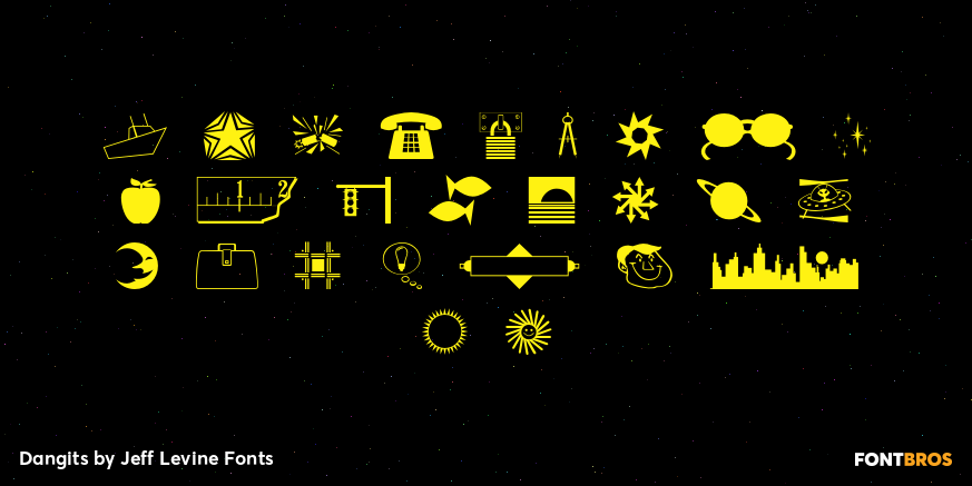 Dangits Font Poster #3