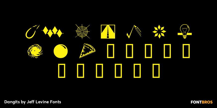 Dangits Font Poster #4