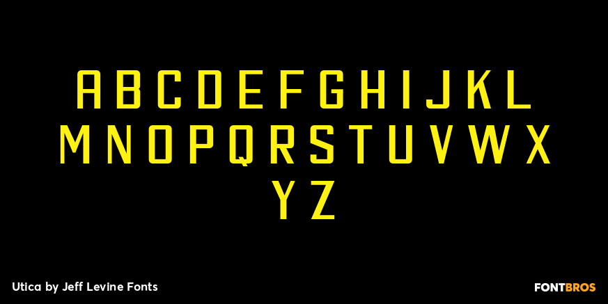 Utica Font Poster #2
