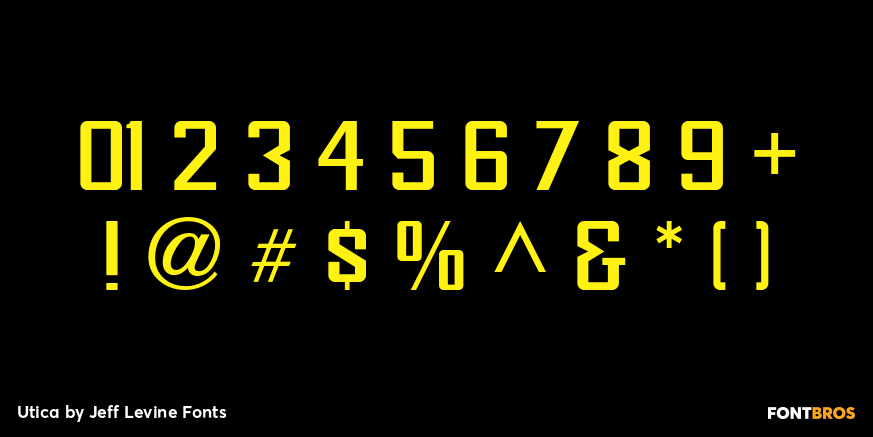 Utica Font Poster #4