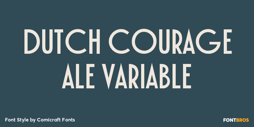 Dutch Courage Ale Variable Poster