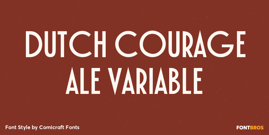 Dutch Courage Ale Variable Poster