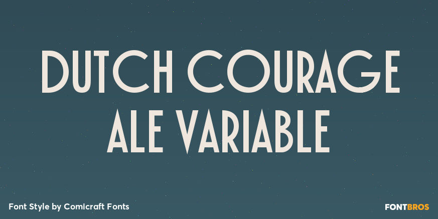 Dutch Courage Ale Variable Poster
