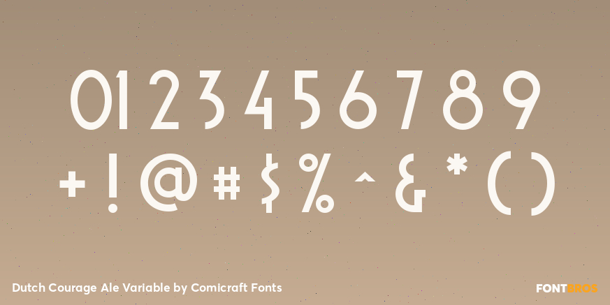 Dutch Courage Ale Variable Font Poster #4