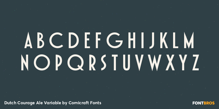 Dutch Courage Ale Variable Font Poster #1