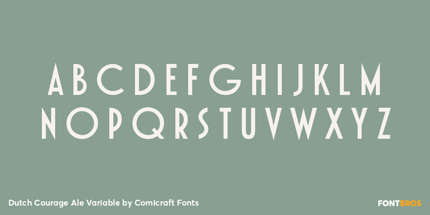Dutch Courage Ale Variable Font Poster #1