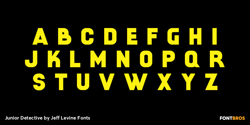 Junior Detective Font Poster #2