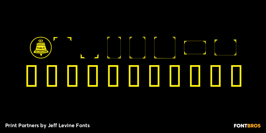 Print Partners Font Poster #4