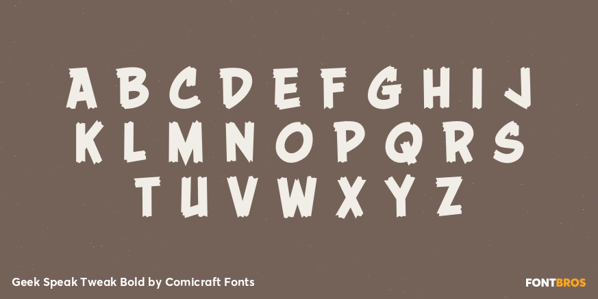 Geek Speak Tweak Bold Font Poster #2