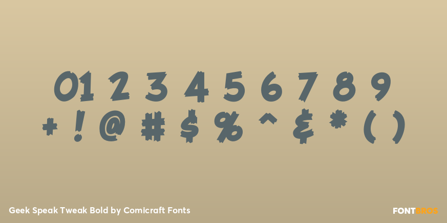 Geek Speak Tweak Bold Font Poster #4
