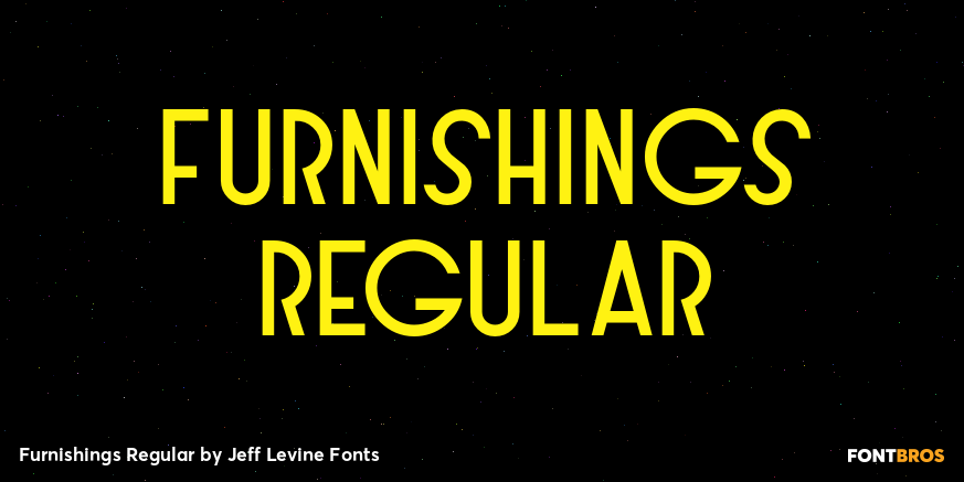 Furnishings Regular Font Poster #1