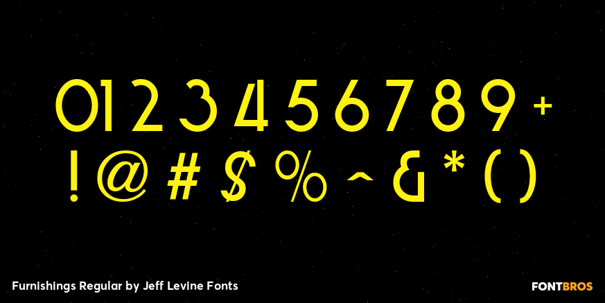 Furnishings Regular Font Poster #4