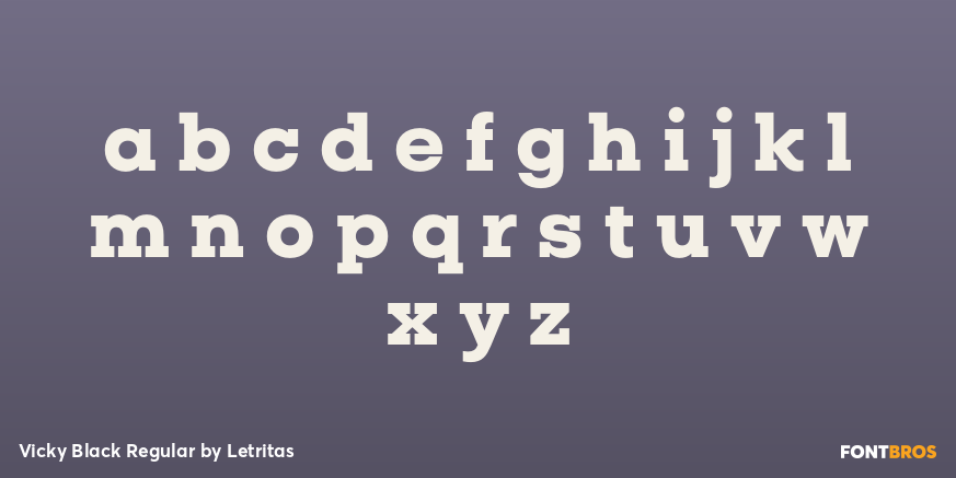 Vicky Black Regular Font Poster #3