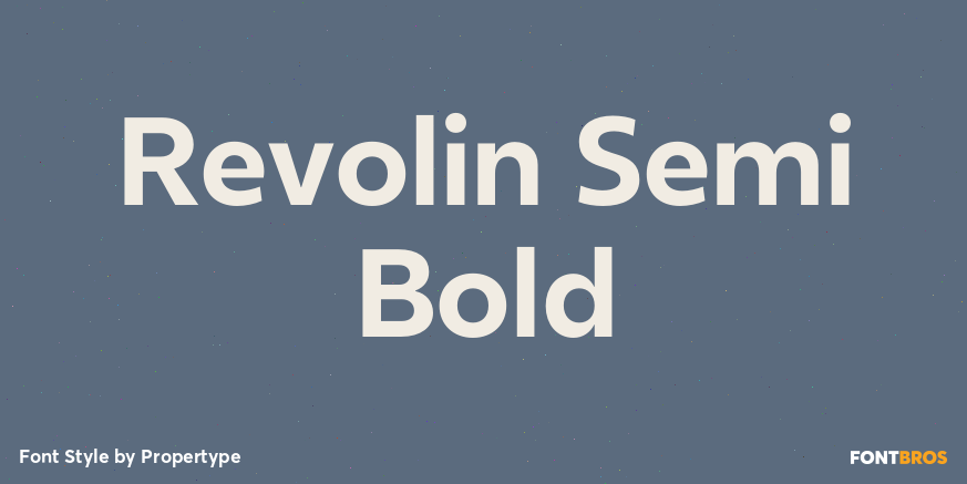 Revolin Semi Bold Poster
