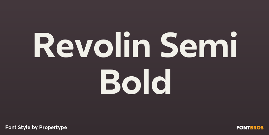 Revolin Semi Bold Poster