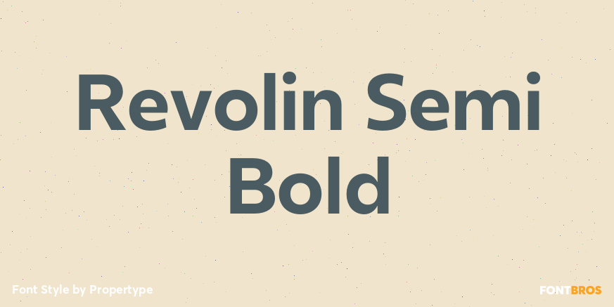 Revolin Semi Bold Poster