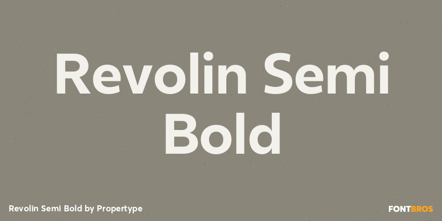 Revolin Semi Bold Poster