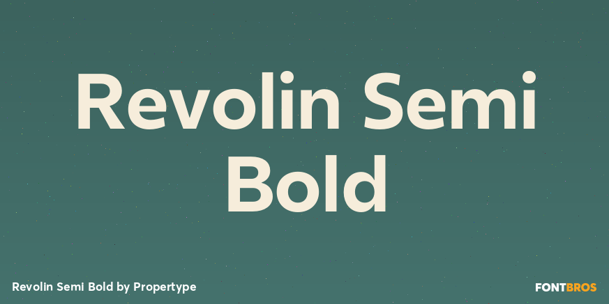 Revolin Semi Bold Poster
