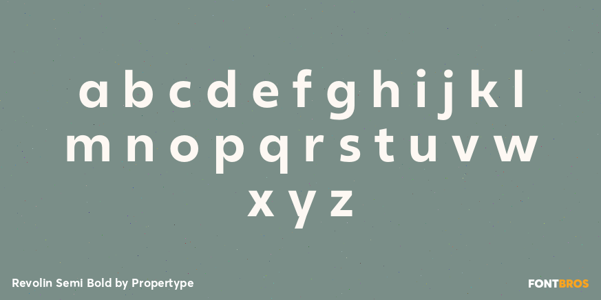 Revolin Semi Bold Font Poster #3