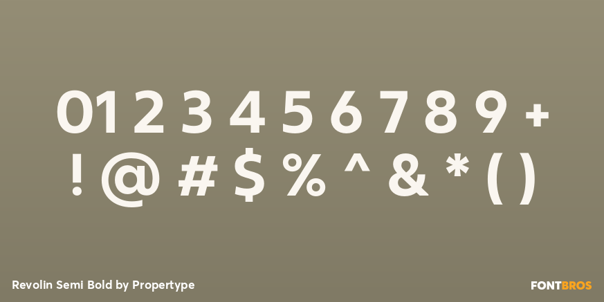Revolin Semi Bold Font Poster #4