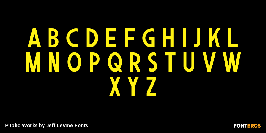 Public Works Font Poster #2