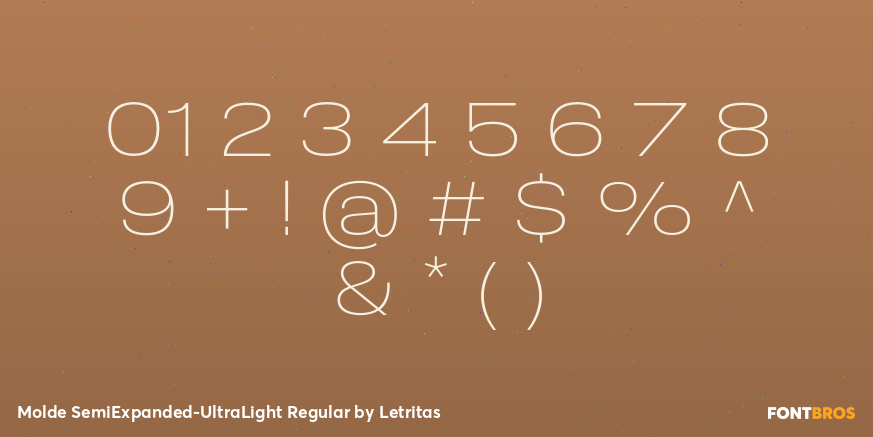 Molde SemiExpanded-UltraLight Regular Font Poster #4