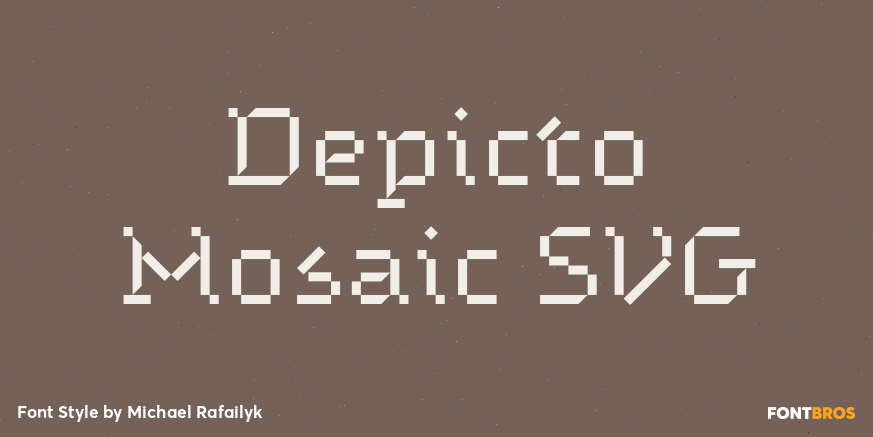 Depicto Mosaic SVG Font Poster #1