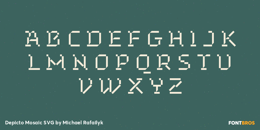 Depicto Mosaic SVG Font Poster #1