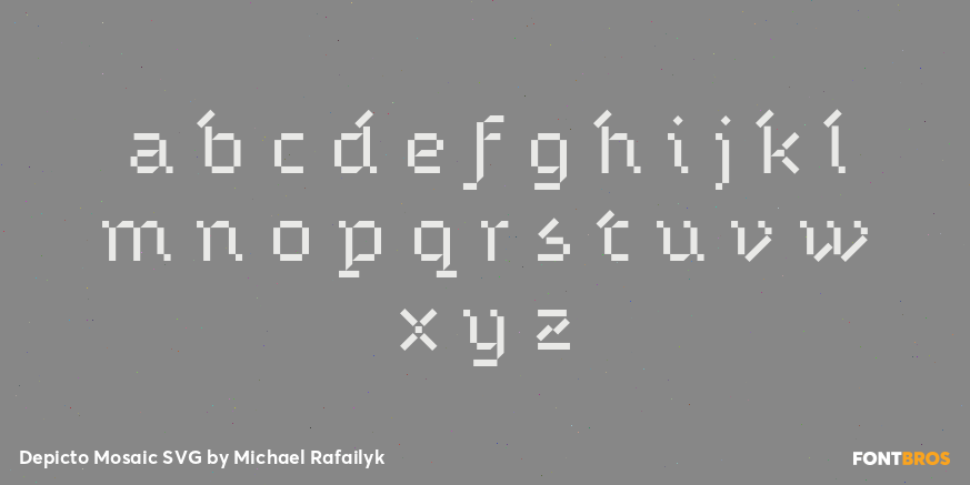 Depicto Mosaic SVG Font Poster #1