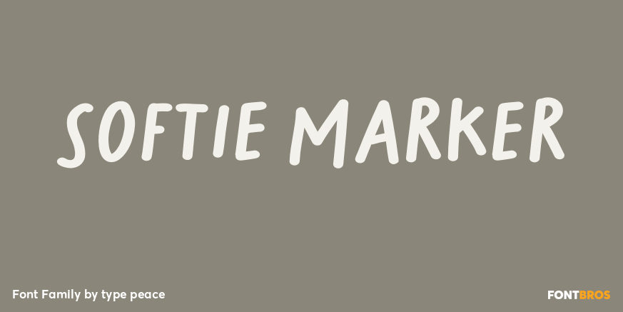 Softie Marker Font Poster