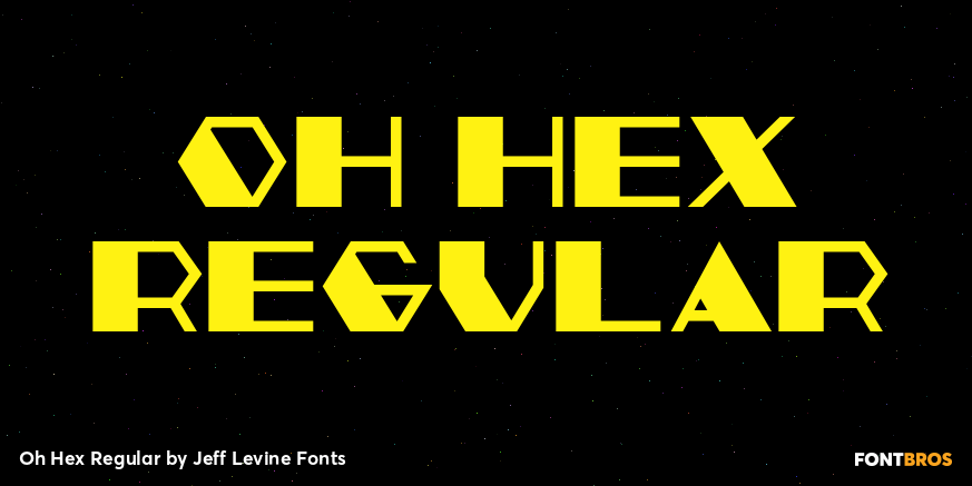 Oh Hex Regular Font Poster #1