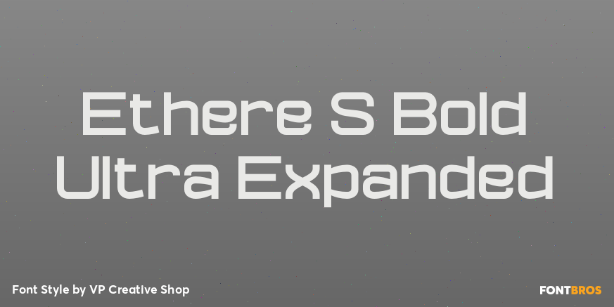 Ethere S Bold Ultra Expanded Font Poster #1