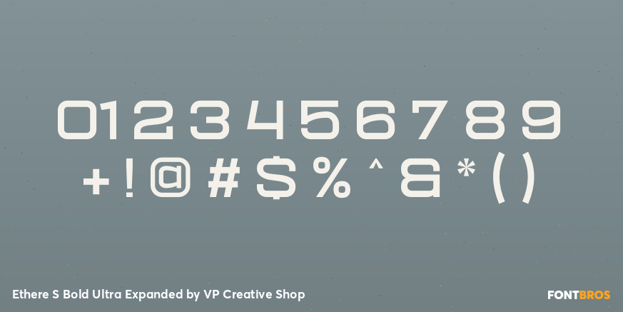 Ethere S Bold Ultra Expanded Font Poster #4