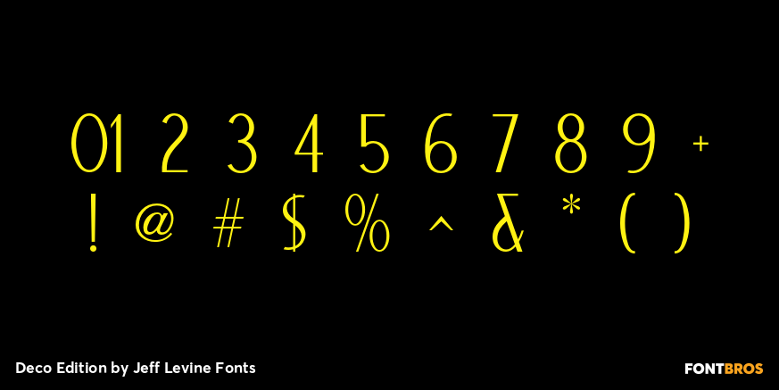 Deco Edition Font Poster #4