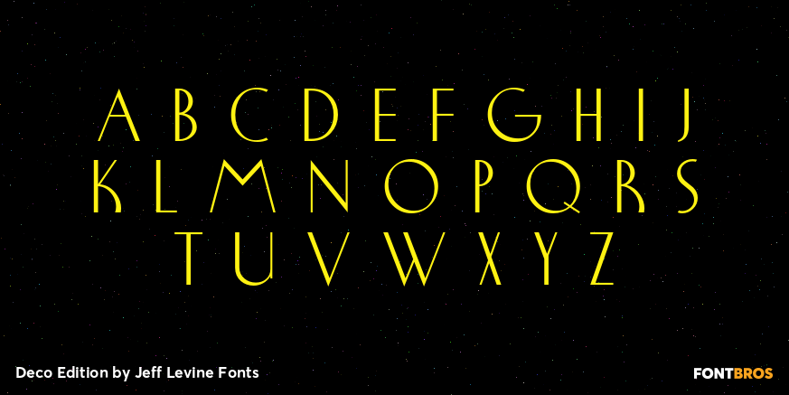 Deco Edition Font Poster #2