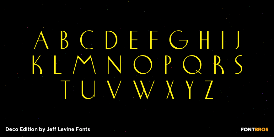 Deco Edition Font Poster #3