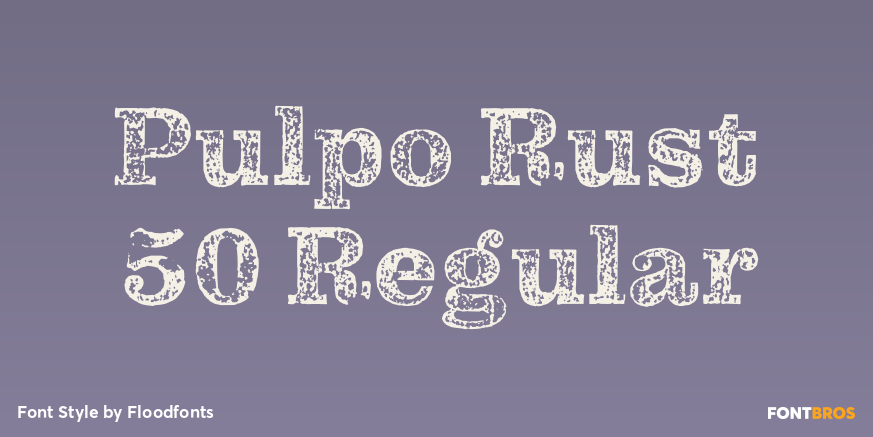 Pulpo Rust 50 Regular Poster