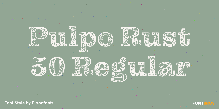 Pulpo Rust 50 Regular Poster