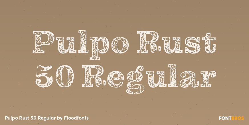 Pulpo Rust 50 Regular Poster