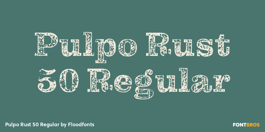 Pulpo Rust 50 Regular Poster