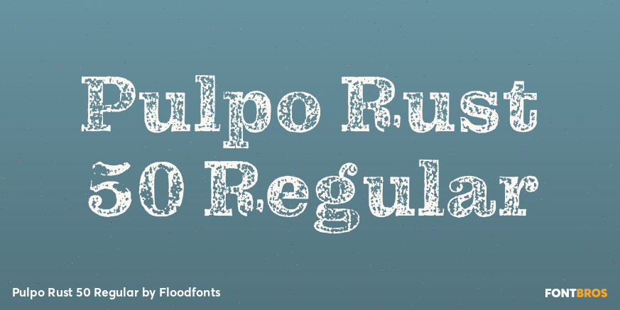 Pulpo Rust 50 Regular Poster