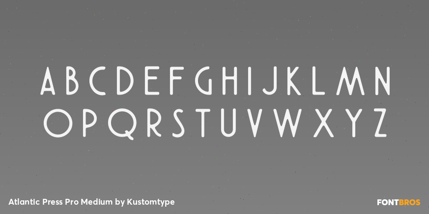 Atlantic Press Pro Medium Font Poster #1