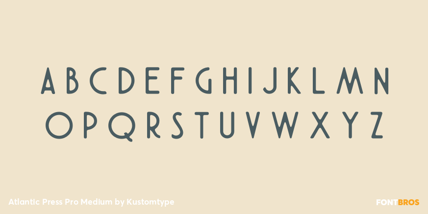 Atlantic Press Pro Medium Font Poster #1