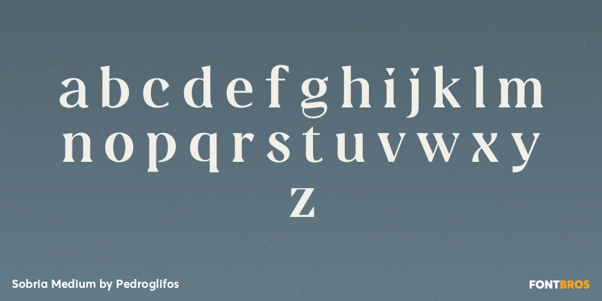 Sobria Medium Font Poster #3