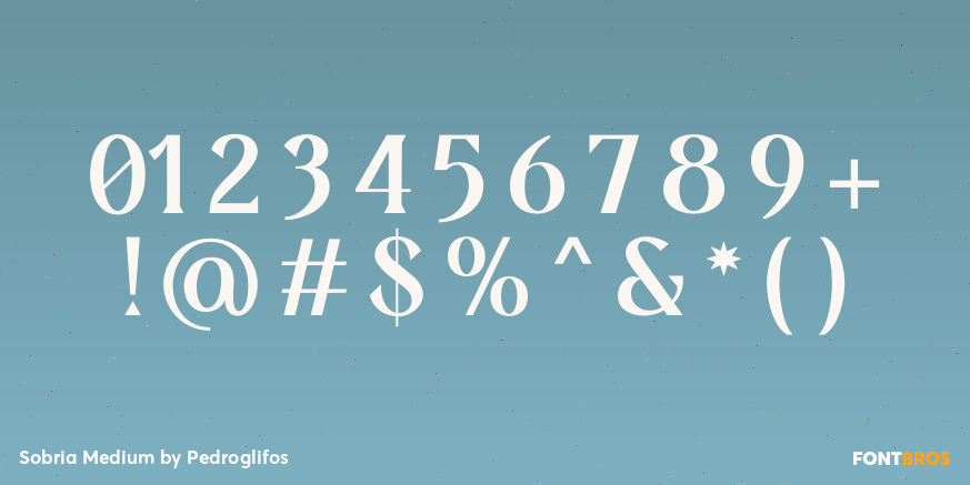 Sobria Medium Font Poster #4
