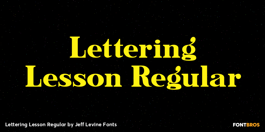 Lettering Lesson Regular Poster