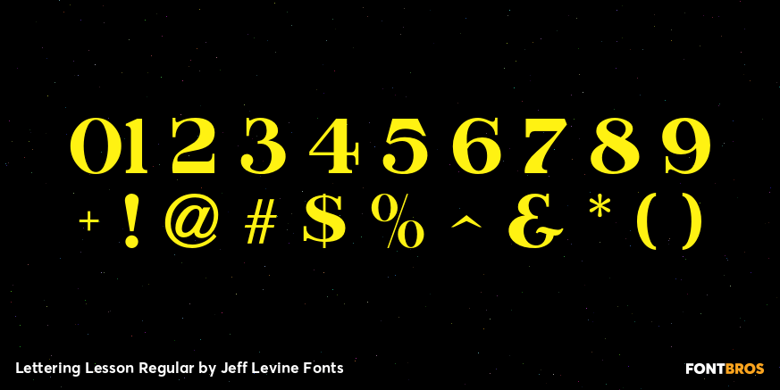 Lettering Lesson Regular Font Poster #4