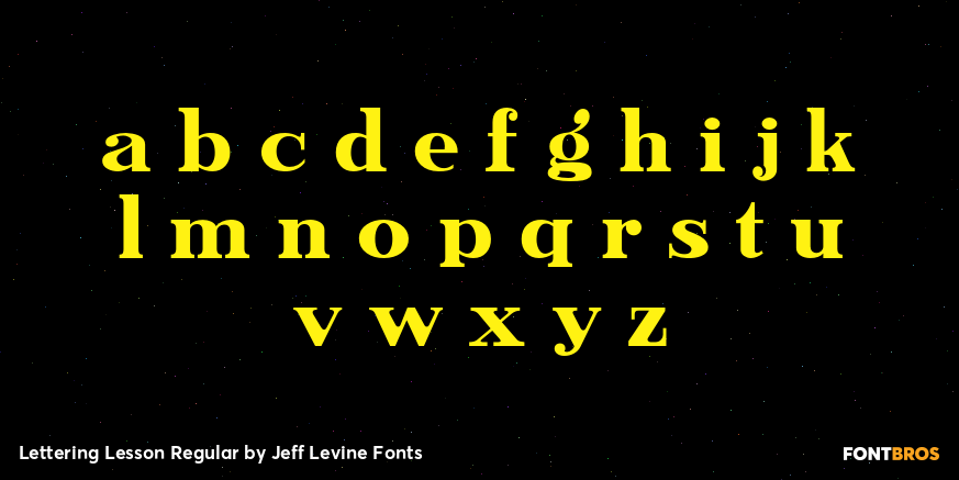 Lettering Lesson Regular Font Poster #3